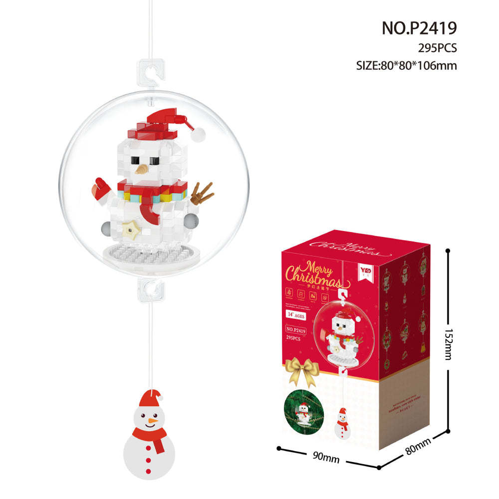 Christmas Building Block Ornament Christmas Block Balls Gift for Kids - MyPhotoMugs