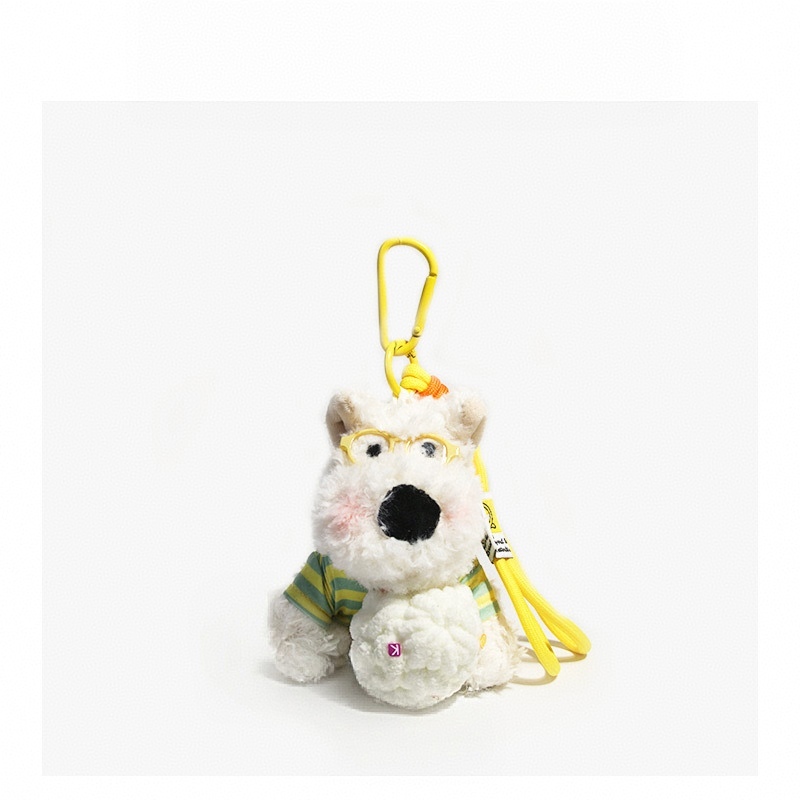 Kawaii Dog Keychain Cute West Highland Charm Cute Puppy Bag Accessory