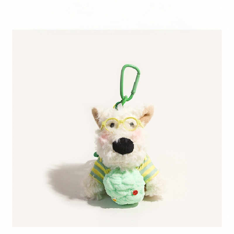 Kawaii Dog Keychain Cute West Highland Charm Cute Puppy Bag Accessory