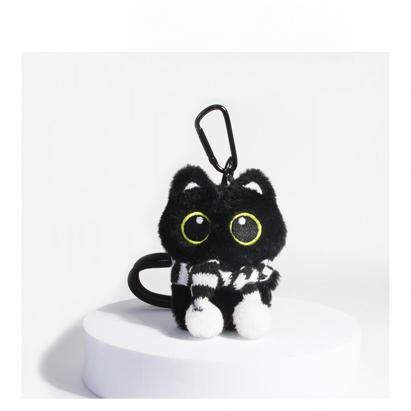 Cute Cat Keychain Soft Kitty Bag Charm Adorable Cat Lover Gift