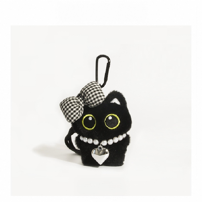 Cute Cat Keychain Soft Kitty Bag Charm Adorable Cat Lover Gift