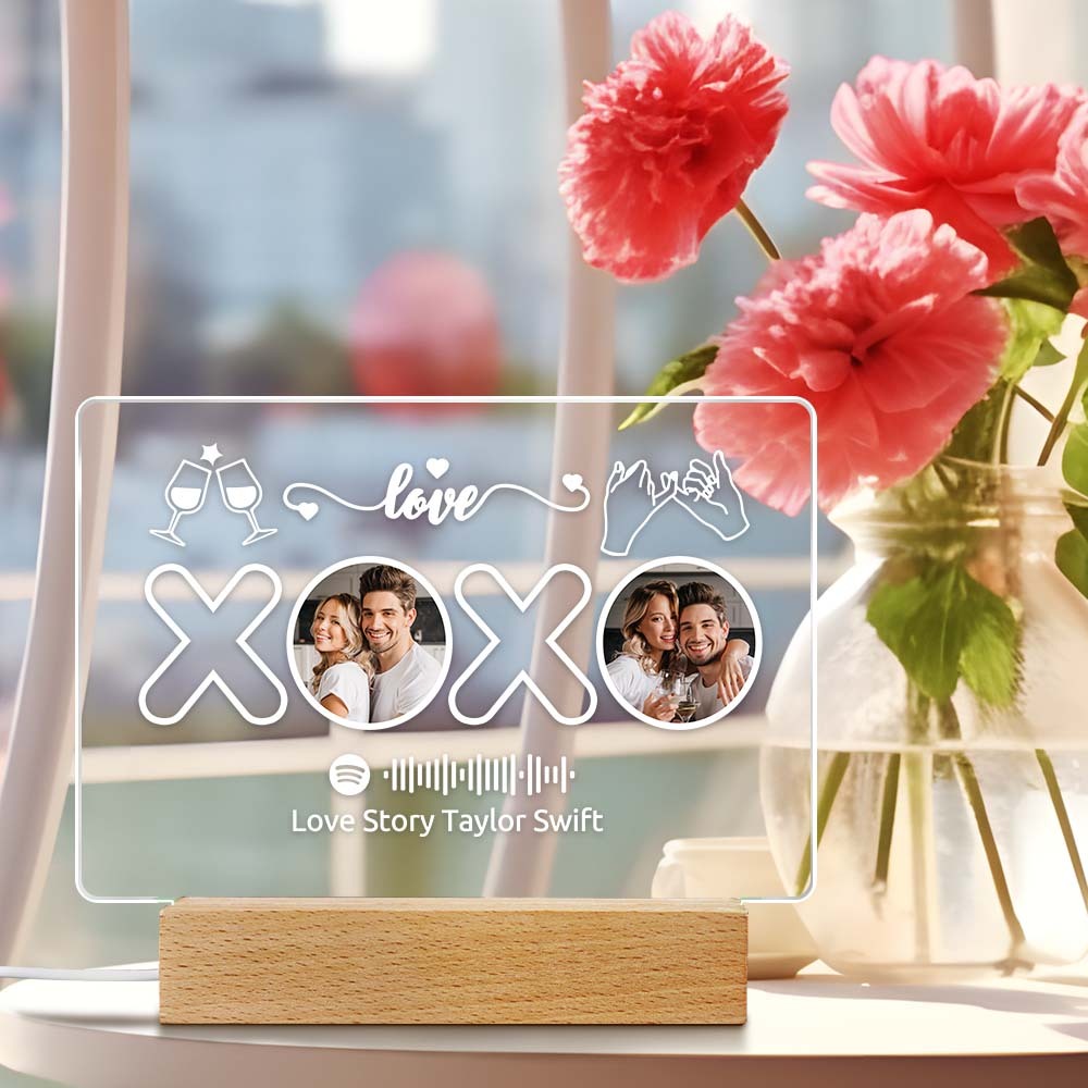 Custom Spotify Lamp Photo Music Night Light Custom Valentine's Day Gifts - Myphotomugs