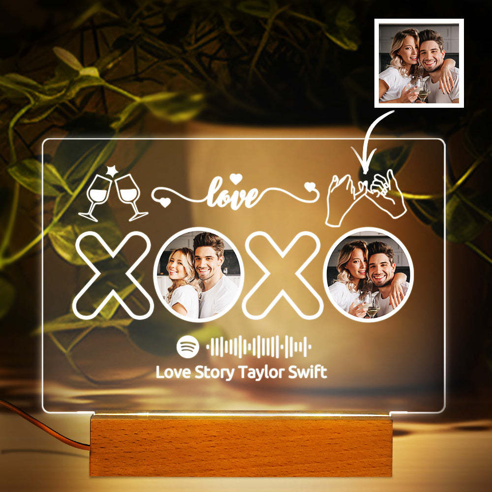 Custom Spotify Lamp Photo Music Night Light Custom Valentine's Day Gifts - Myphotomugs