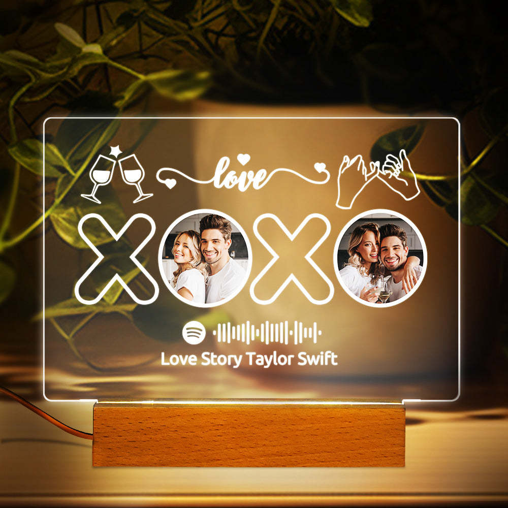 Custom Spotify Lamp Photo Music Night Light Custom Valentine's Day Gifts - Myphotomugs
