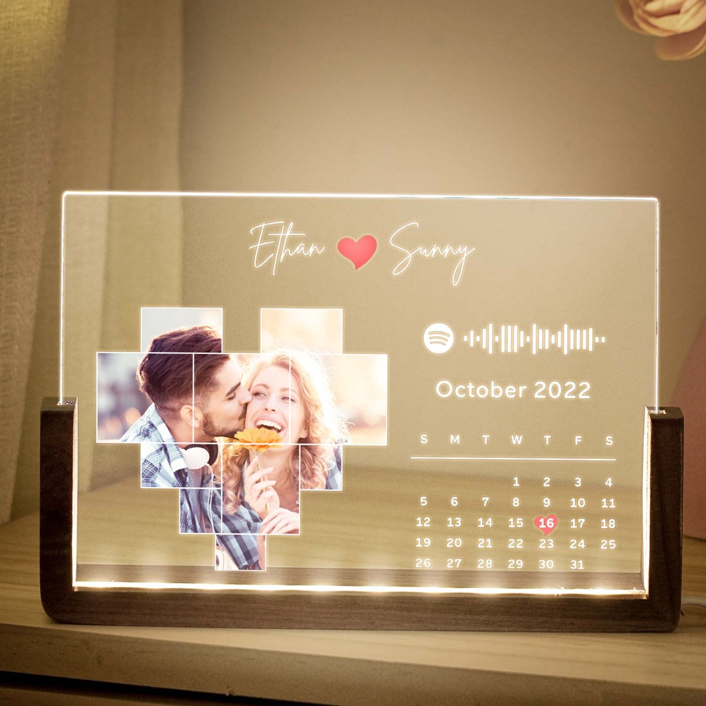 Custom Spotify Lamp Spotify Code Song Night Light Photo Decor Gift For Lover - MyPhotoMugs