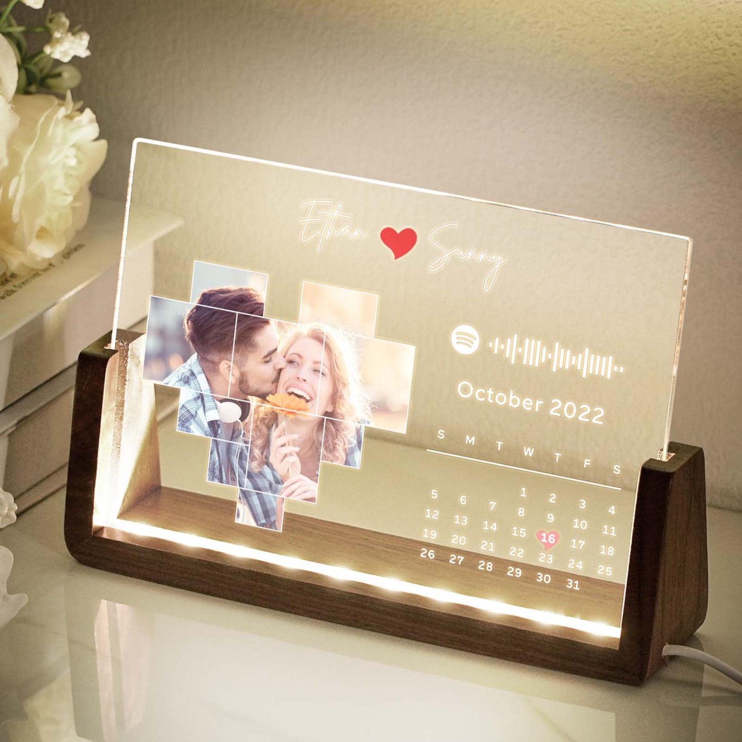 Custom Spotify Lamp Spotify Code Song Night Light Photo Decor Gift For Lover - MyPhotoMugs