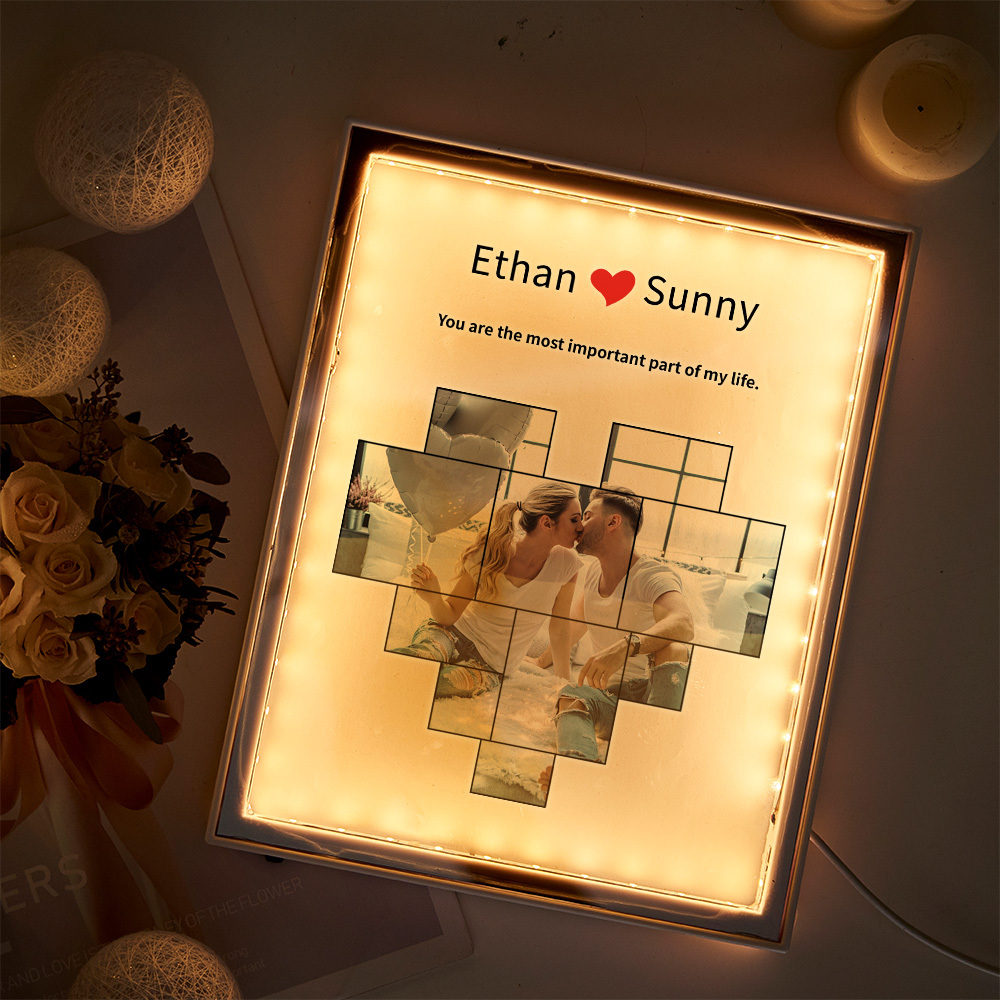 Custom Mirror Lights Custom DIY Night Light Mirror Light Gifts Anniversary Gifts for Lover