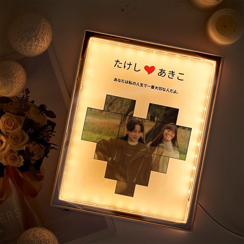 Custom Mirror Lights Custom DIY Night Light Mirror Light Gifts Anniversary Gifts for Lover