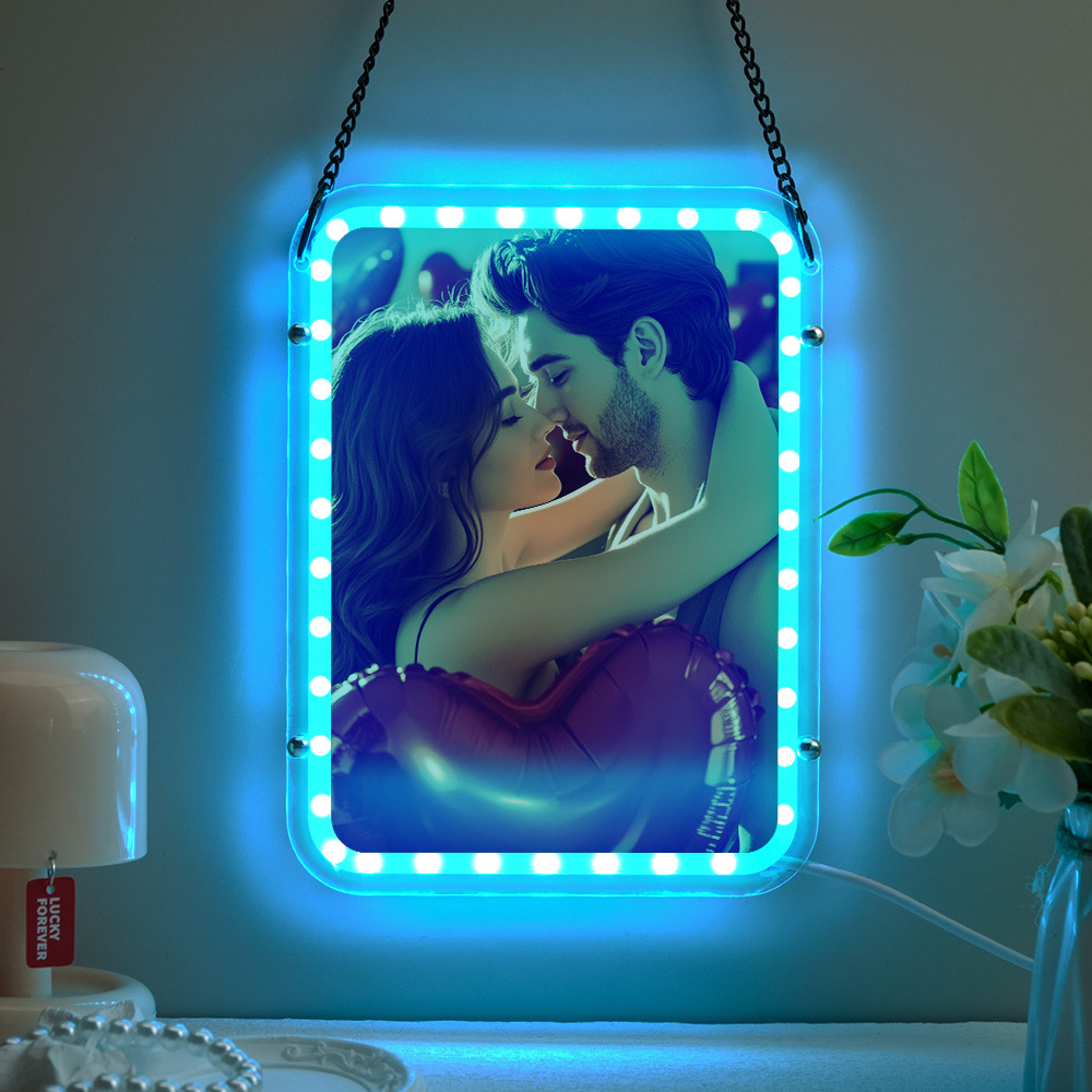 Custom Photo Frame Night Light Personalized Illuminated Photo Lamp Cre