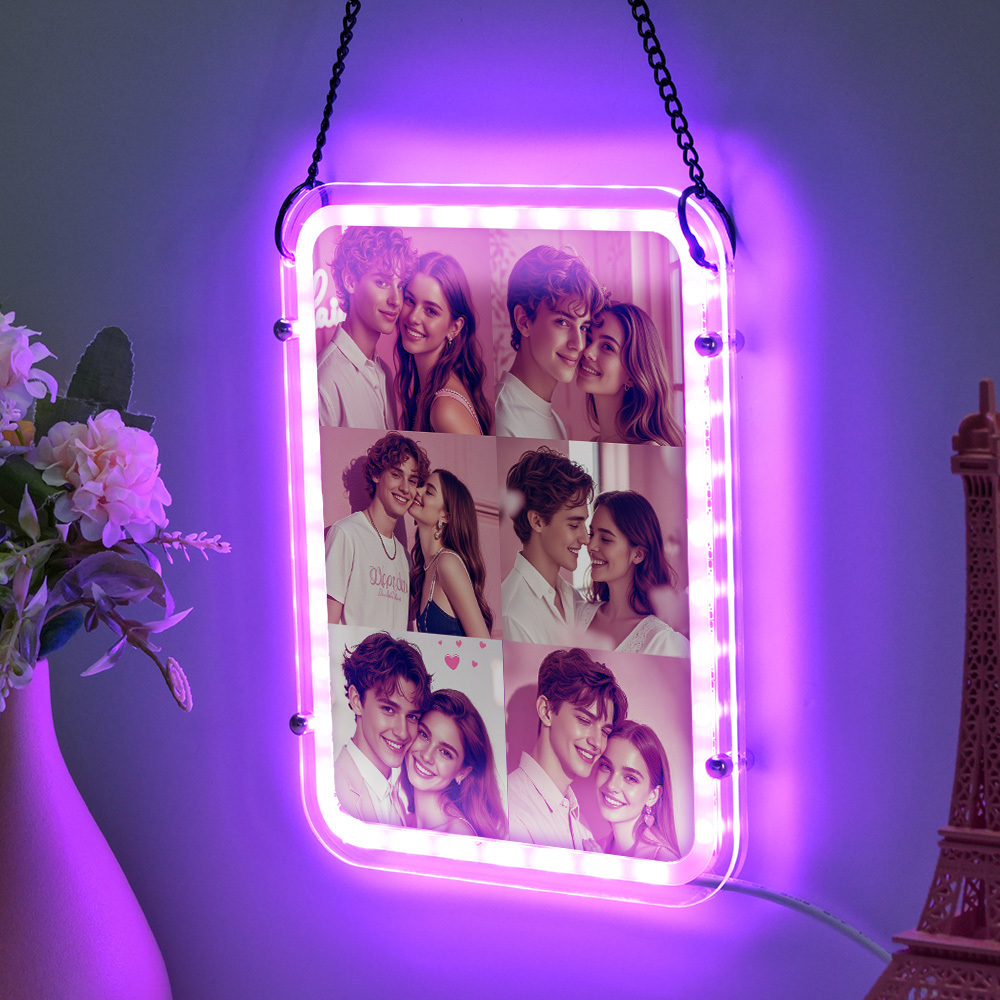 Custom Photo Lamp Custom Hanging Ornament Personalized Photo Home Decor