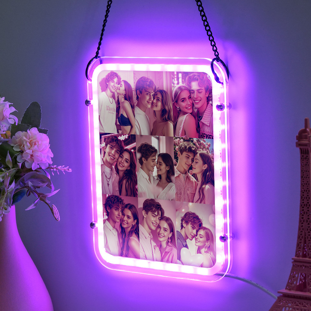 Custom Photo Lamp Custom Hanging Ornament Personalized Home Decor