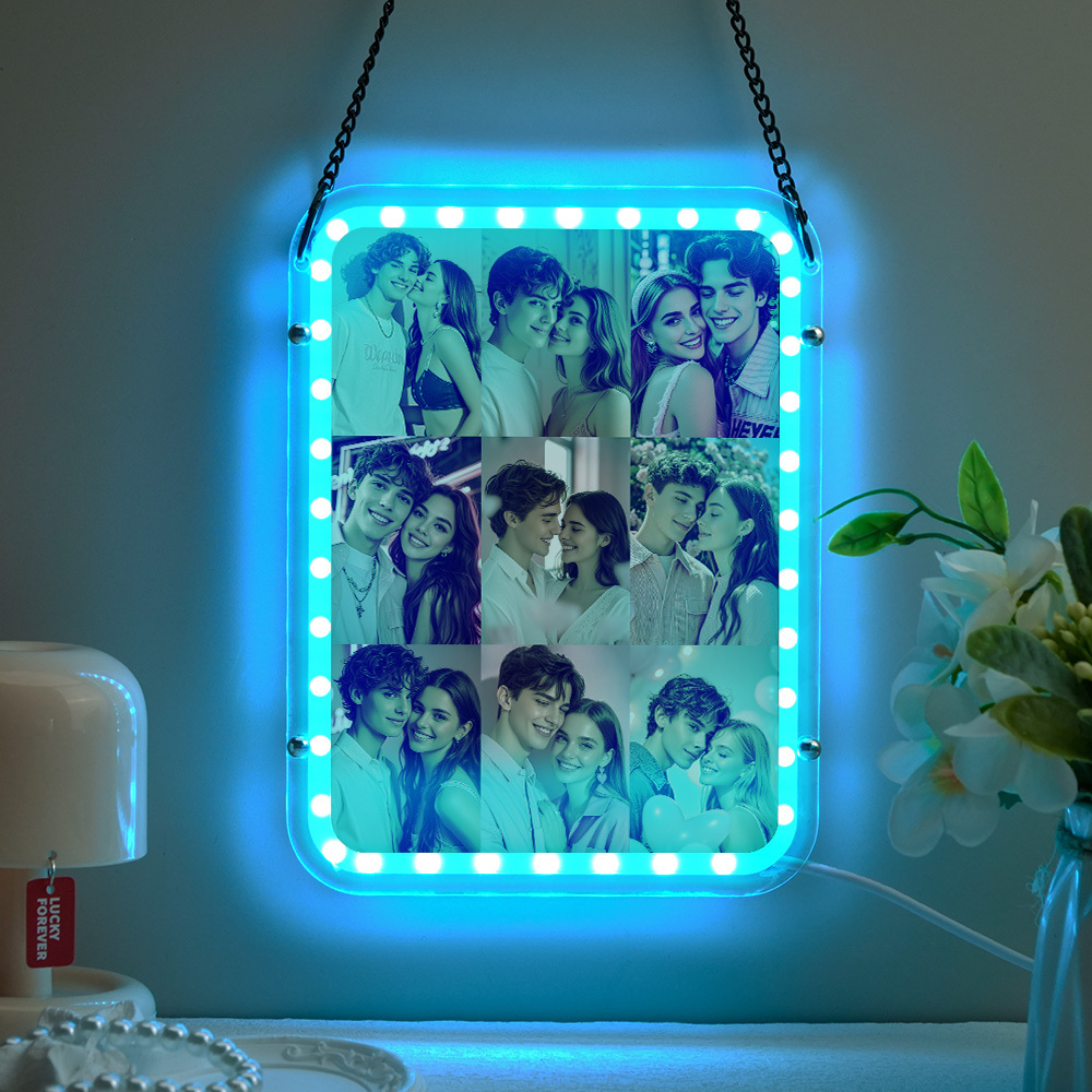 Custom Photo Lamp Custom Hanging Ornament Personalized Photo Home Decor