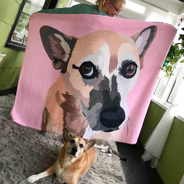 Dog Blanket, Custom Dog Blanket, Custom Pet Blanket, Pet Photo Blanket