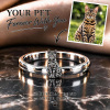 Personalized 3D Embossed Cat Ring Custom 925 Sterling Silver Full Body Bengal Jewelry Memorial Pet Lover Gift