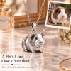 Personalized 3D Pet Photo Necklace Custom 925 Sterling Silver Guinea Pig Pendant Jewelry Gift for Pet Mom