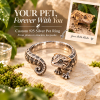 Custom 3D Relief Pet Photo Ring Personalized 925 Sterling Silver Wrap Crested Gecko Ring Gift for Pet Mom