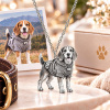 Personalized 3D Dog Photo Necklace Custom 925 Sterling Silver Beagle Pendant Jewelry Gift for Dog Mom