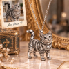 Personalized 3D Cat Photo Necklace Custom 925 Sterling Silver Mixed-breed cat Pendant Jewelry Gift for Cat Mom