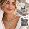 Personalized 925 Sterling Silver 3D Relief Pet Head Charm Necklace Custom Dog Cat Portrait Pendant Gift For Pet Lovers