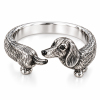 Personalized Pet Photo Wrap Ring – Custom 3D Carved 925 Sterling Silver Dog Ring