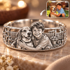 Personalized S925 Sterling Silver 3D Sculpted Beagle Ring Custom Photo Pet Relief Ring Unique Pet Memorial Jewelry Gift for Dog Mom