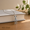 Personalized 925 Sterling Silver 3D Pet Photo Pendant Custom Full Body Greyhound Figure Necklace Gift For Pet Owners