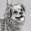 Personalized S925 Sterling Silver 3D Pet Pendant Necklace, Custom Photo to 3D Sculpted Dog & Cat Jewelry, Pekingese Memorial Gift for Dog Mom