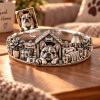 Personalized S925 Sterling Silver 3D Pet Ring, Custom Photo to 3D Sculpted Dog & Cat Animal Ring, Plain Band Unique Pet Mom Keepsake Jewelry - namenecklace