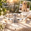 Personalized 3D Embossed Dog Ring Custom 925 Sterling Silver Full Body Golden Retriever Jewelry Memorial Pet Lover Gift