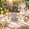 Personalized 3D Embossed Cat Ring Custom 925 Sterling Silver Full Body Persian Jewelry Memorial Pet Lover Gift