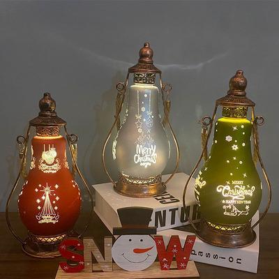 Christmas Decor Christmas Gifts Led Oil Lamp Handicraft Ornaments