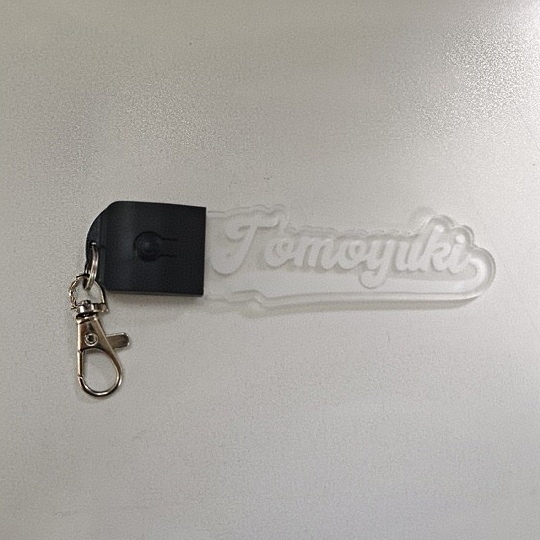 Custom LED Name Keychain LED Glowing Keychain Name Keychain for Friends