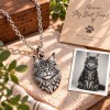 Personalized 3D Embossed Cat Head Photo Necklace Custom 925 Sterling Silver Maine Coon Pendant Unique Pet Owner Gift