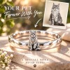 Personalized 3D Embossed Cat Ring Custom 925 Sterling Silver Full Body Maine Coon Jewelry Memorial Pet Lover Gift