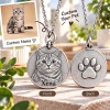 Personalized 3D Embossed American Shorthair Coin Photo Name Necklace Custom 925 Sterling Silver Pet Portrait Coin Necklace Gift for Cat Mom