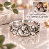 Personalized S925 Sterling Silver 3D Sculpted Mixed-breed cat Ring Custom Photo Pet Relief Ring Unique Pet Memorial Jewelry Gift for Cat Mom