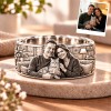 Personalized S925 Sterling Silver 3D Sculpted American Shorthair Ring Custom Photo Pet Relief Ring Unique Pet Memorial Jewelry Gift for Cat Mom