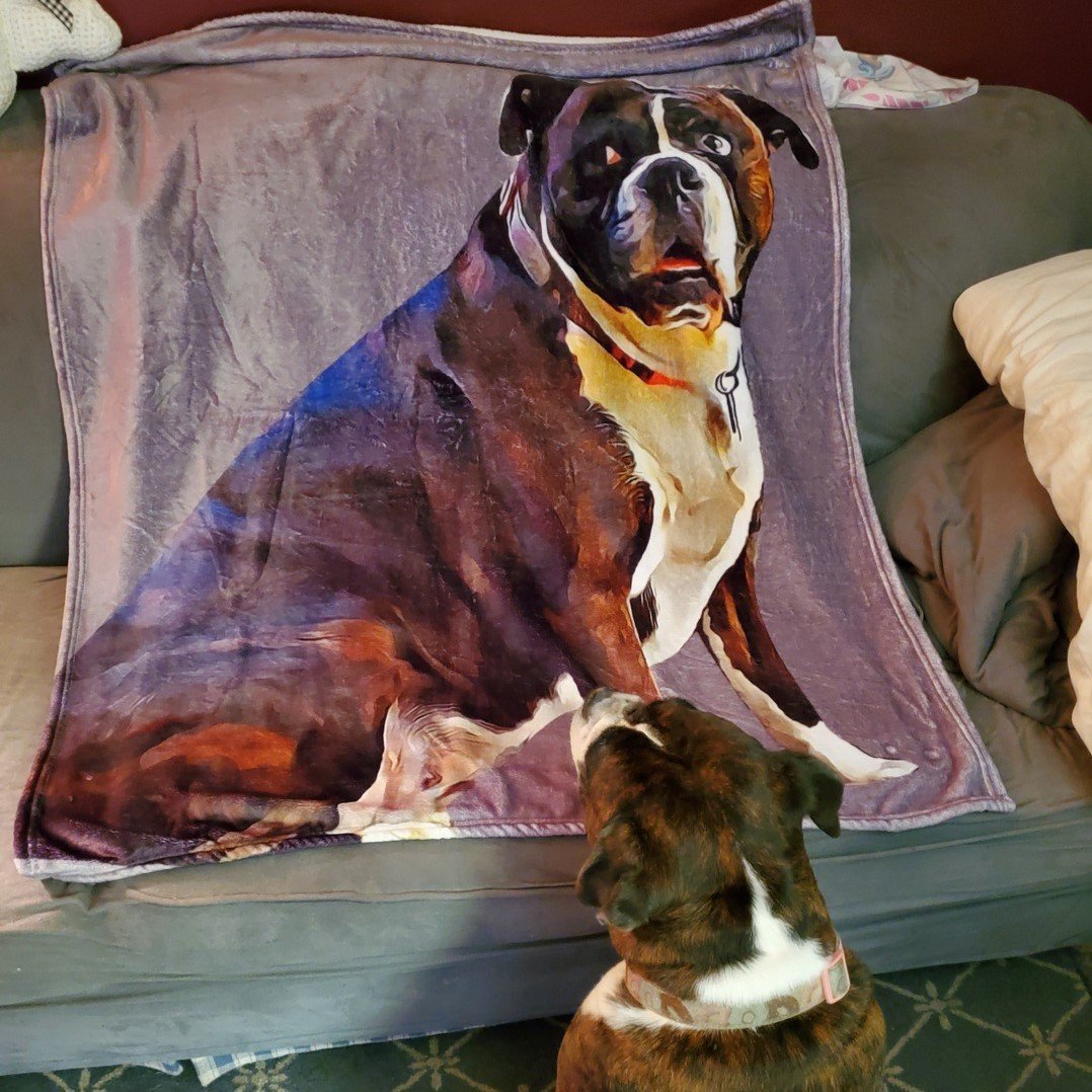 Pet Picture Blanket Personalized Dog Blankets Custom Dog Blanket with Picture