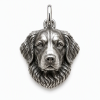 Custom 925 Sterling Silver 3D Pet Photo Portrait Pendant Sculpted Dog Cat Head Charm Memorial Gift For Her