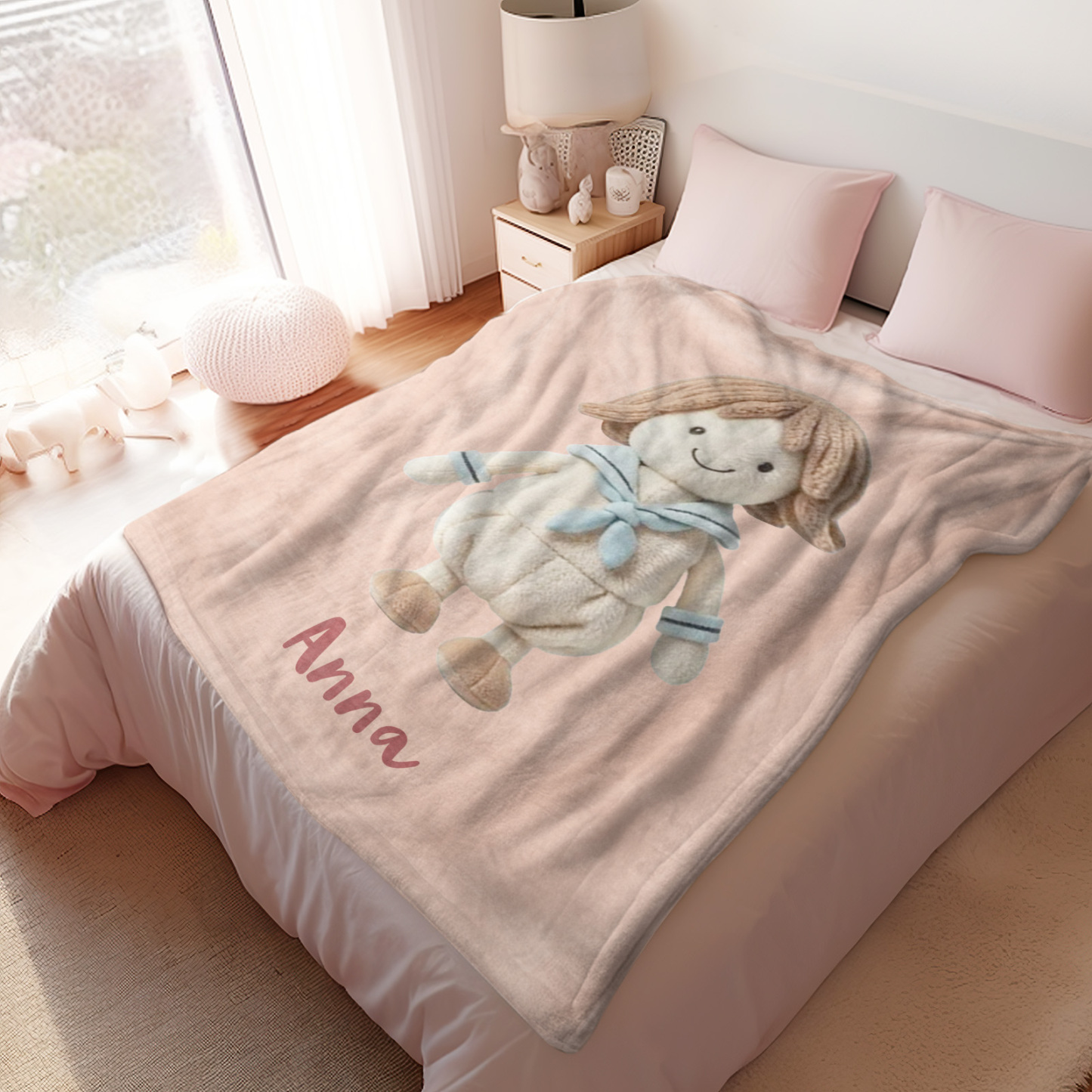 Personalized Photo Blanket Cute Plush Blanket Mini Me Blanket Gifts for Lover