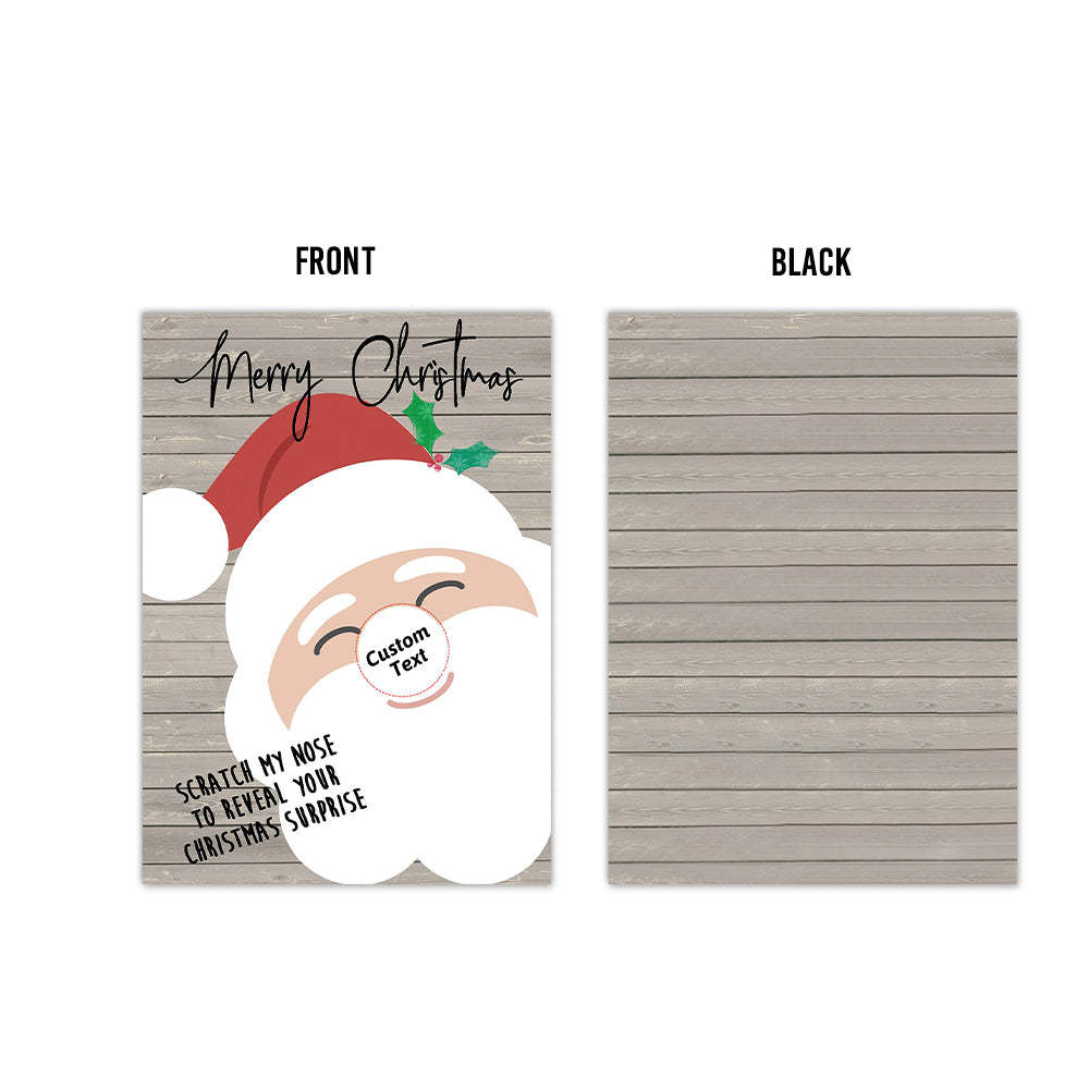 Custom Christmas Scratch Card Personalized Surprise Scratch off Cards - PetGiftsCustom