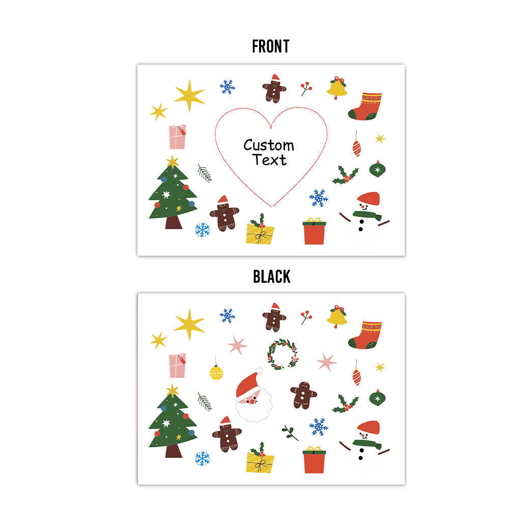 Custom Christmas Scratch Card Personalized Christmas Pattern Surprise Scratch off Cards - PetGiftsCustom