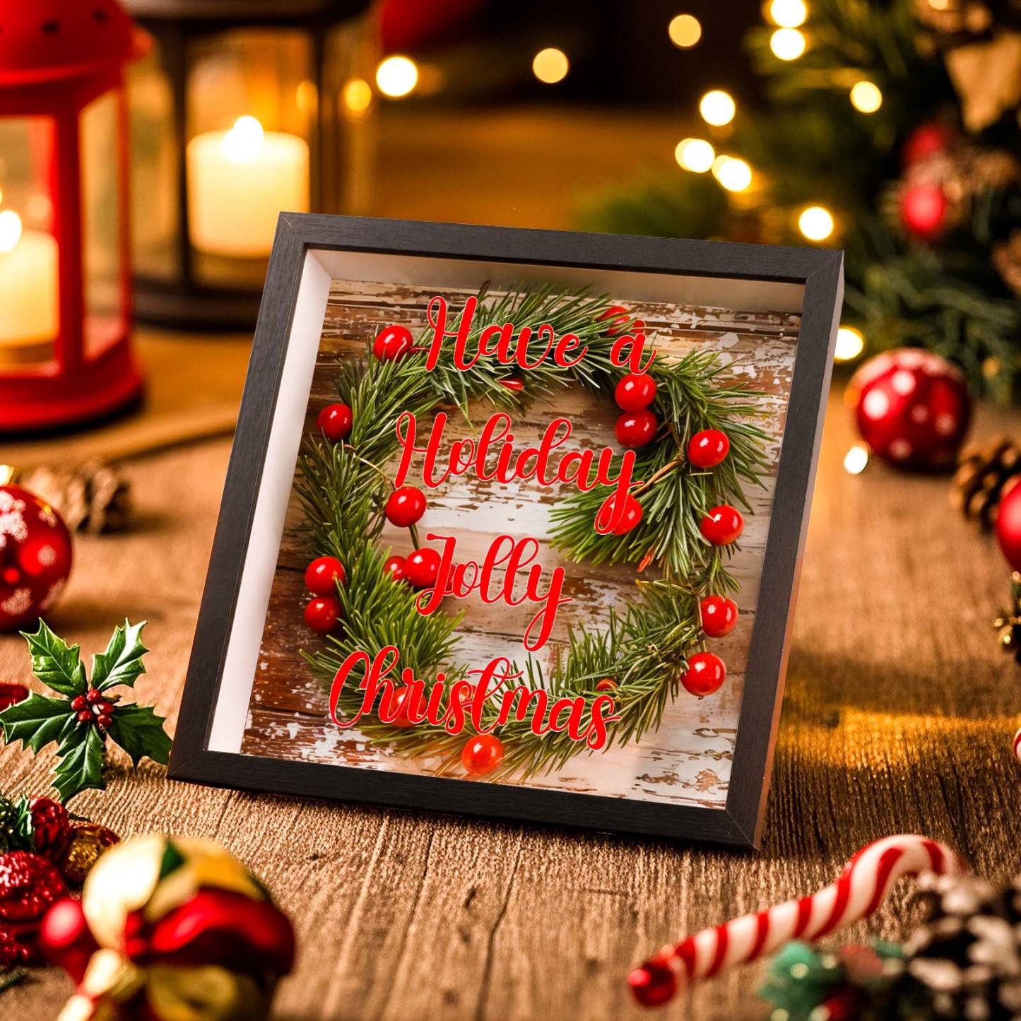 Personalized Christmas Wooden Ornament Custom Holiday Home Decoration Christmas Gift - CustomPetGifts