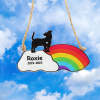 Personalized Pet Rainbow Bridge Custom Dog Rainbow Ornament Memorial Gifts for Loss of Dogs
