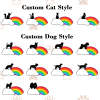 Personalized Pet Rainbow Bridge Custom Dog Rainbow Ornament Memorial Gifts for Loss of Dogs - PetGiftsCustom