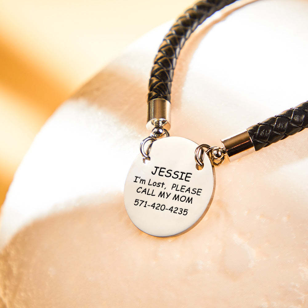Personalized Collar Engraved Metal Pendant Leather Pet Collar Lovely Pet Gift for Pet Lovers - PetGiftsCustom