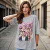 Custom Photo Vintage Tee Personalized Name T-shirt Personalised Christmas Gifts for Family