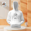 Custom Photo Embroidered Pocket Hoodie Text On Sleeve Colorful Couple Sweatshirt