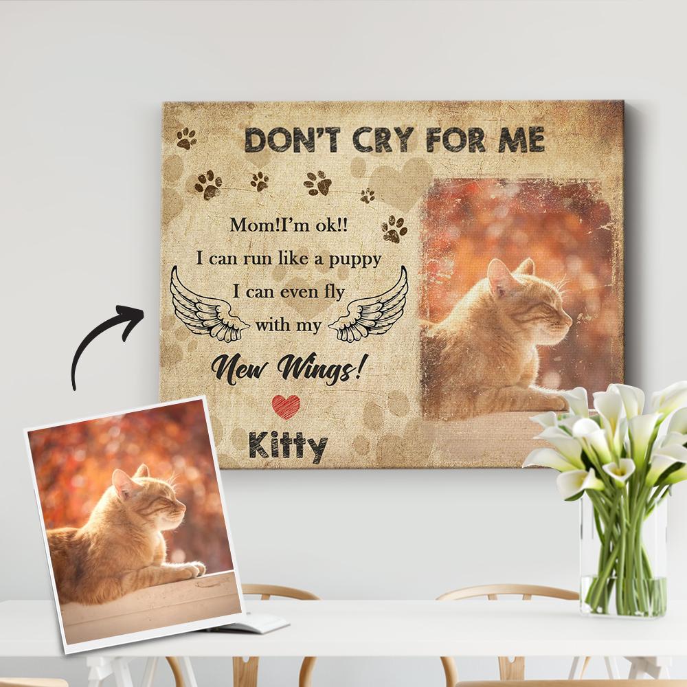 Custom pet Memorial Picture DIY Frame - No Longer By My Side