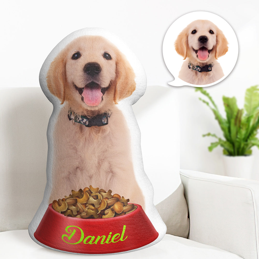 Custom Dog Bowl Pillow My Pet Pillow Gifts For Pet Owner